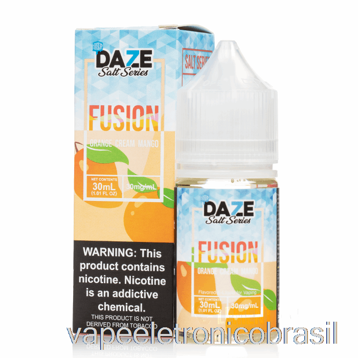 Vape Vaporesso Creme De Laranja Gelado Manga - 7 Sais De Fusão Daze - 30ml 30mg